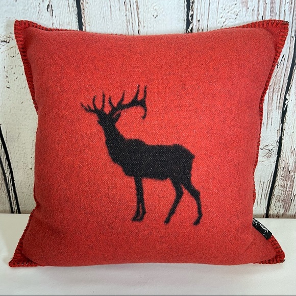 RARE HTF Pendleton Ace Hotel Portland Goose Down Wool Throw Pillow SOLD OUT Stag - Picture 2 of 12